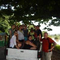 The group on an day-trip to Petite Riviere via taptap.